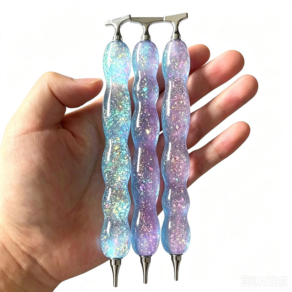 New Pink Blue Shiny Diamond Pa - Embroidery Rose ulasan dan harga