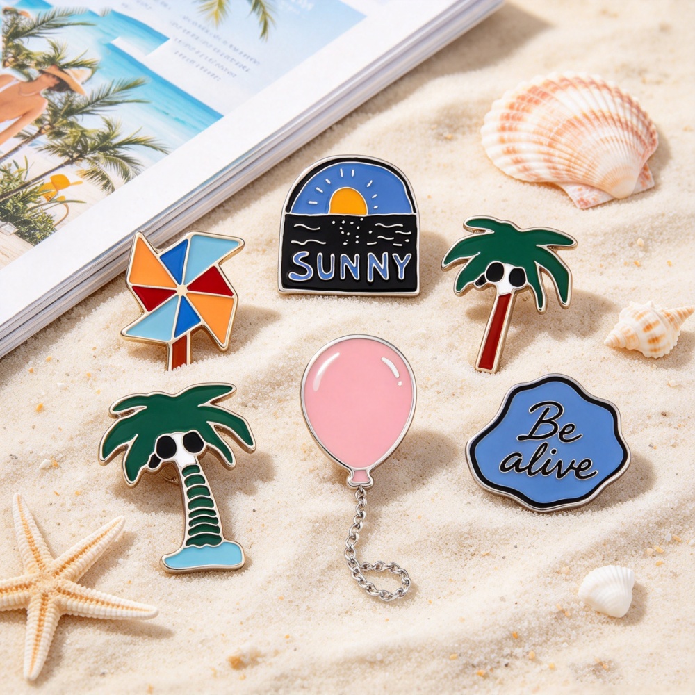 Romantic Sea Sunrise Pins Broo - Embroidery Bali ulasan dan harga