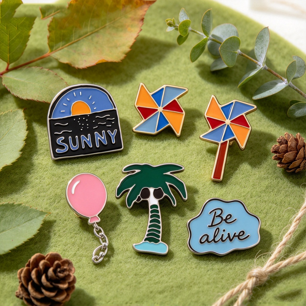 Romantic Sea Sunrise Pins Broo - Embroidery Bali ulasan dan harga