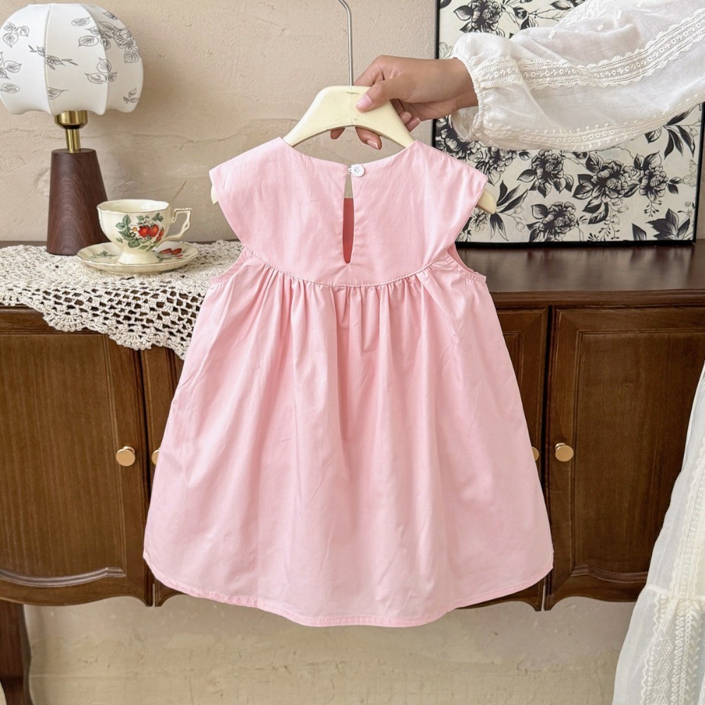 2-7-year-old Korean Version Su - Embroidery Yellow Dress ulasan dan harga