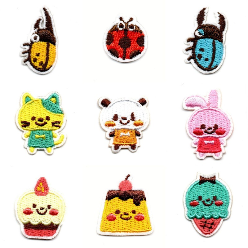 50pcs/Lot Stick-on Anime Embro - Embroidery Lady Bug ulasan dan harga