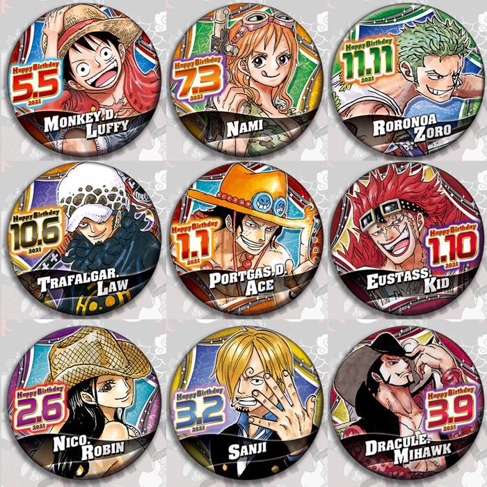 One Piece Anime Badge Pin Set  - Embroidery Reddit ulasan dan harga